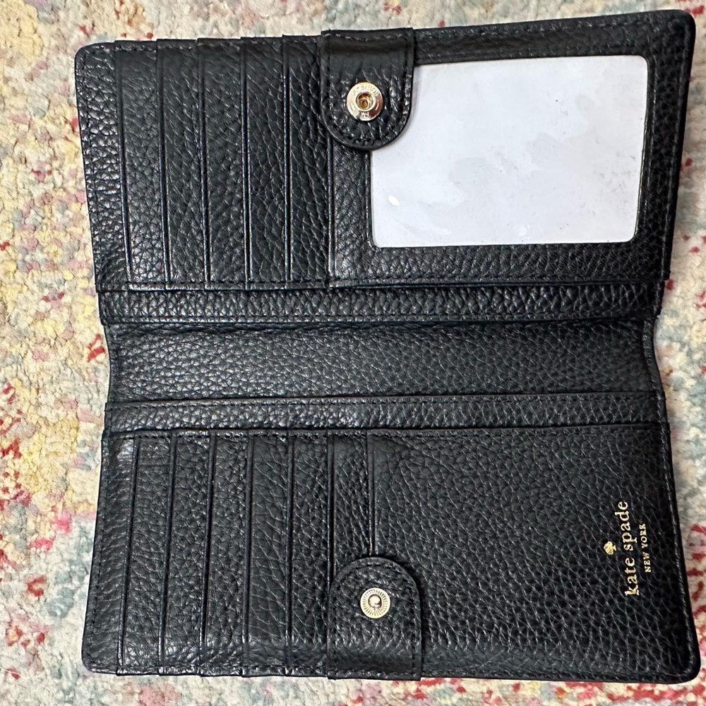 Kate Spade Black Bi-fold Wallet - Picture 3 of 4